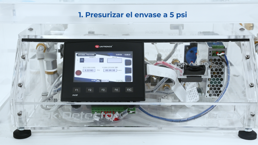 presurizar 5 psi
