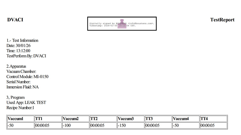 Leak-Test-App-Rapports-PDF