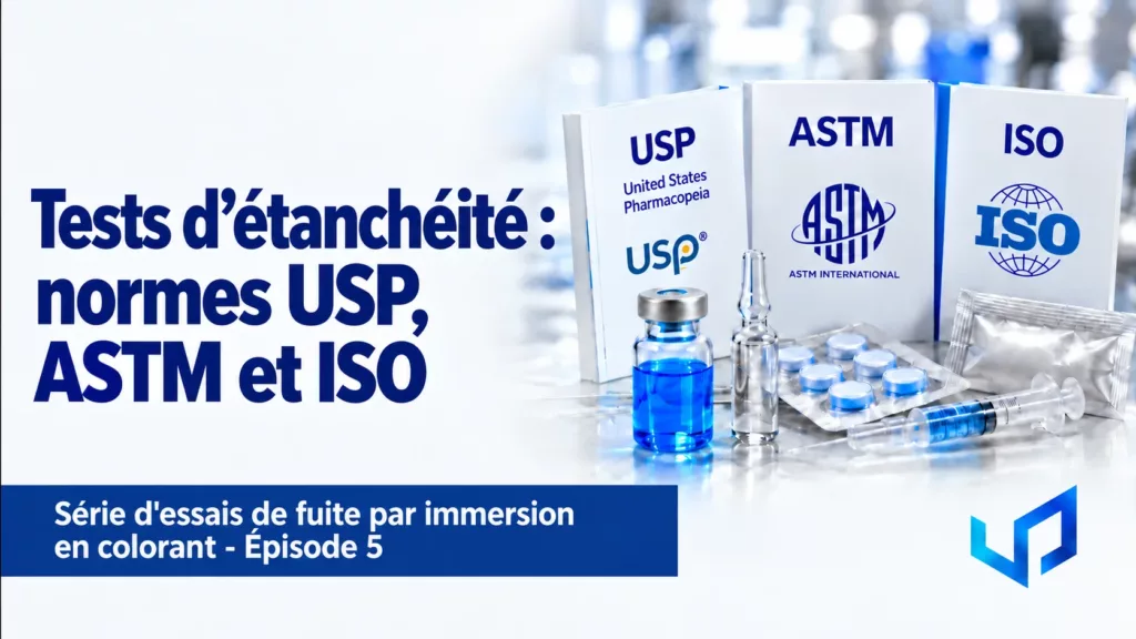 Dye Immersion Leak Test : normes USP, ASTM et ISO | Ep. 5