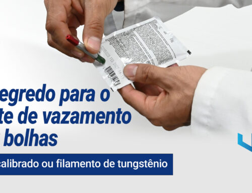 ASTM F2096: Amostra de controlo com pino calibrado ou filamento de tungsténio