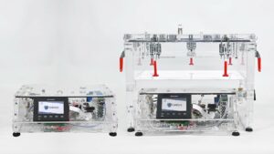 CDV Pharma, the module can also be positioned to the side, improving ergonomics and safety during daily operation