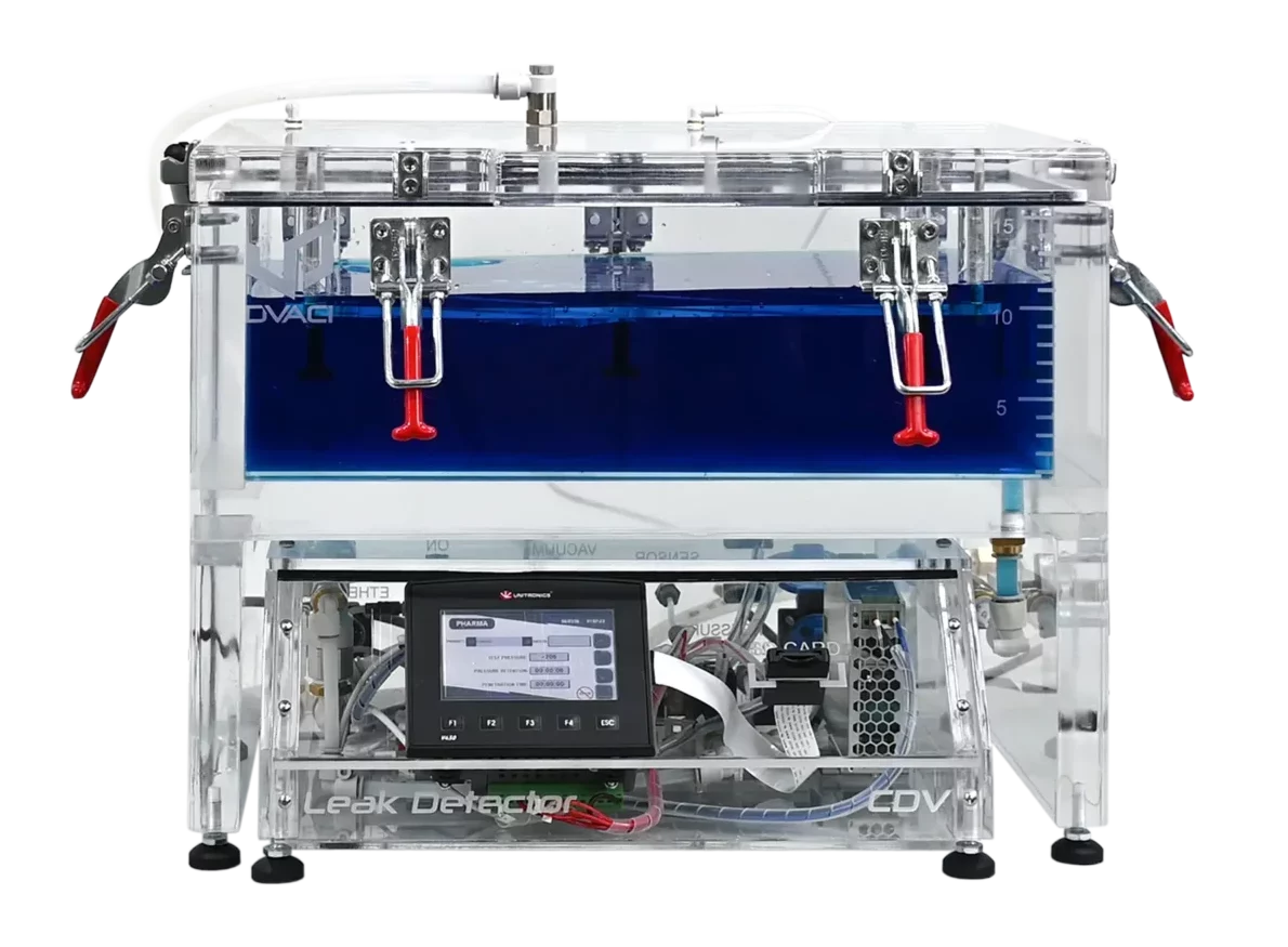 DVACI CDV vacuum leak tester range for packaging