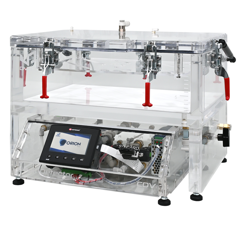 New CDV Pharma Vacuum Chamber for pharmaceutical packaging leak testing.
