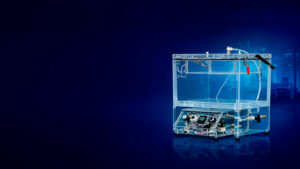 CDV BT vacuum chamber with a semi-automatic control system for packaging leak testing