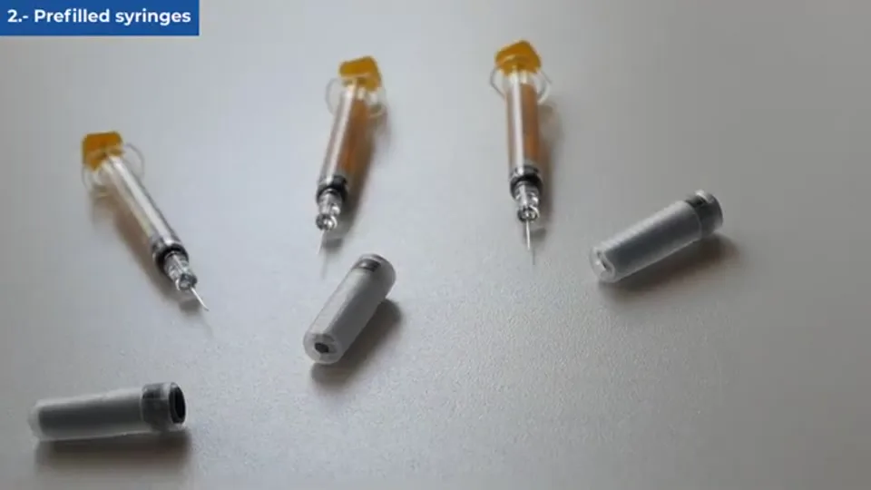 Prefilled syringes and tip caps for package integrity leak testing