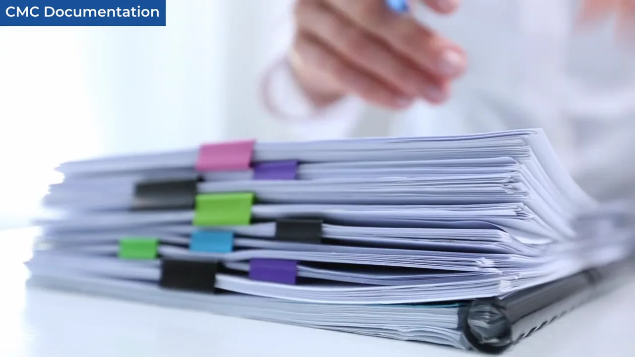 Pharmaceutical CMC regulatory documentation controlling a registered leak-test method
