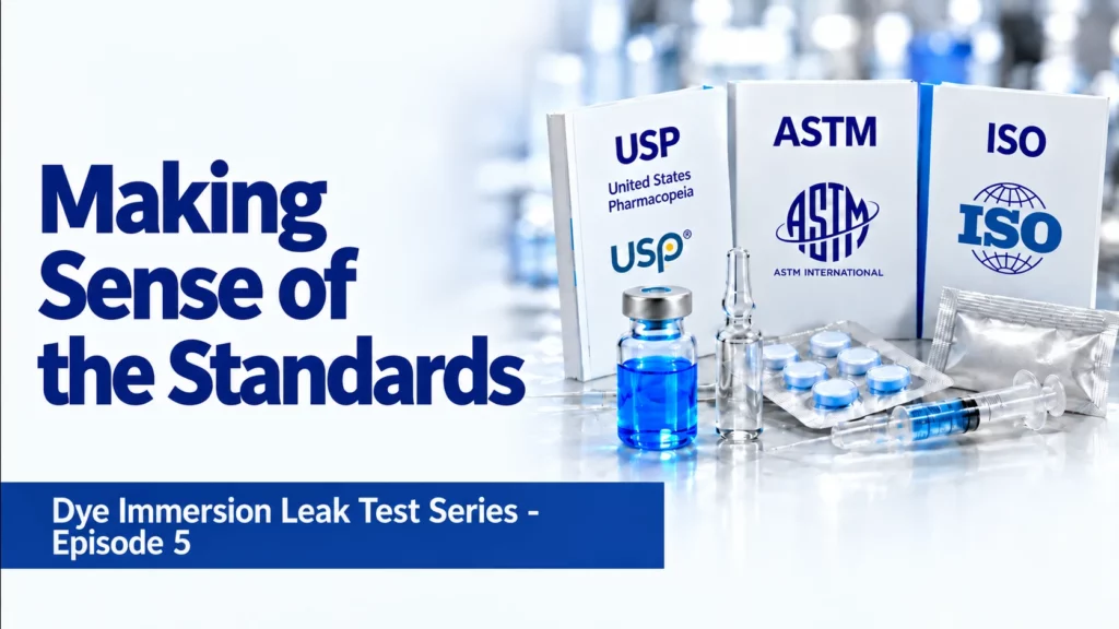 Dye Immersion Leak Testing Standards: USP, ASTM & ISO Explained