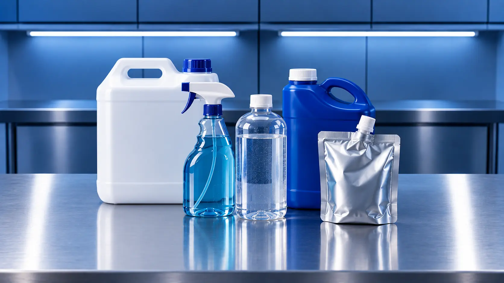 Vacuum leak testing for chemical cleaning hygiene and agricultural product packaging